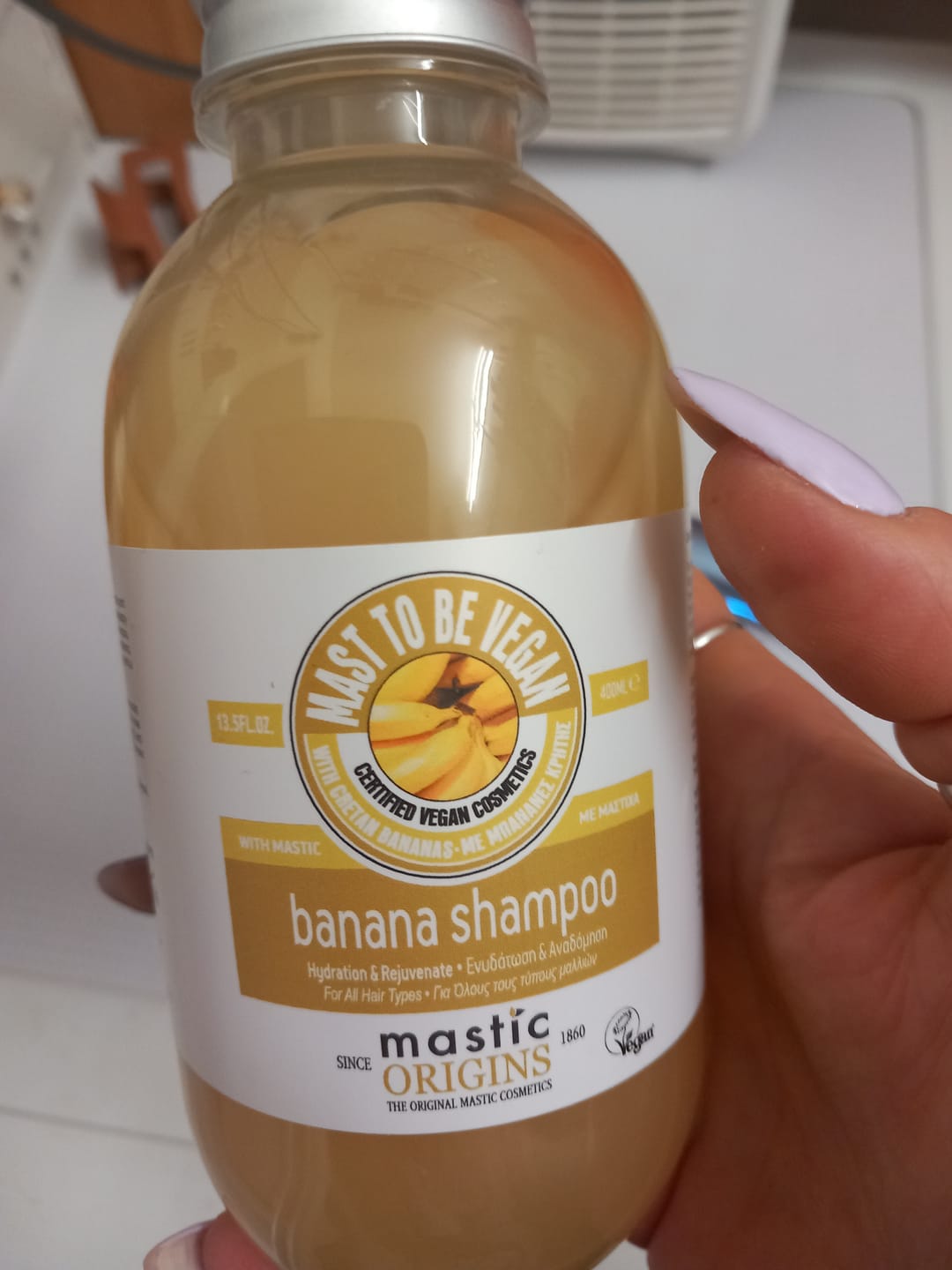 Customer photo review of Banana Shampoo