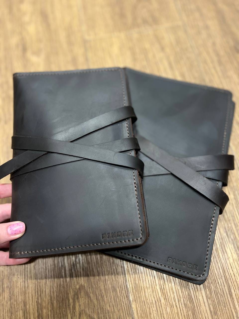 Customer photo review of Leather Custom Sketchbook