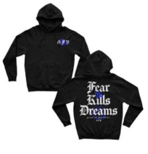 Customer photo review of FEAR KILLS HOODIE