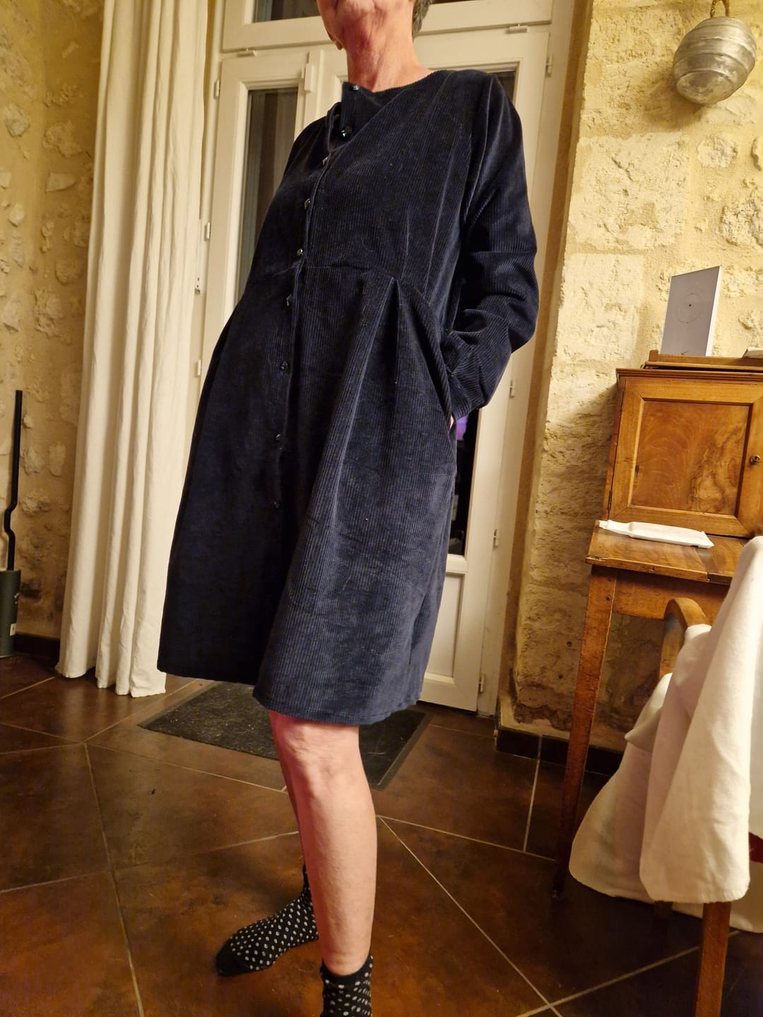 Customer photo review of Patron papier robe Diane - Version imprimée en couleur taille réelle