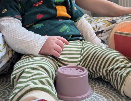 Customer photo review of Mini Marvels Organic T-Shirt & Jogger Playset