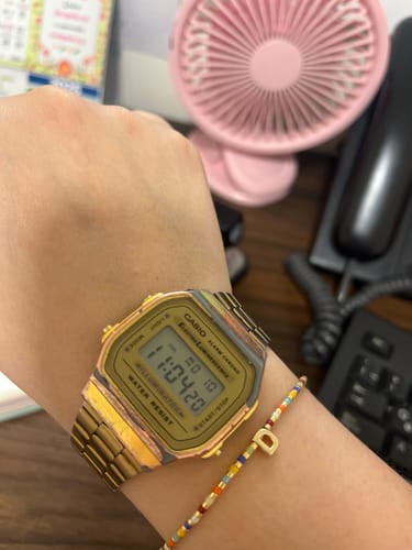 Customer photo review of Pulsera Chaquiras Rainbow Con Inicial