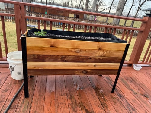 Customer photo review of 18" x 48" Raised Garden Bed