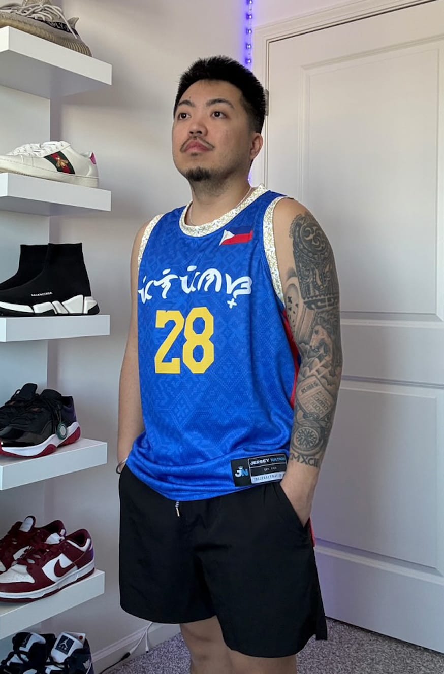 Customer photo review of Philippines Custom Basketball Jersey