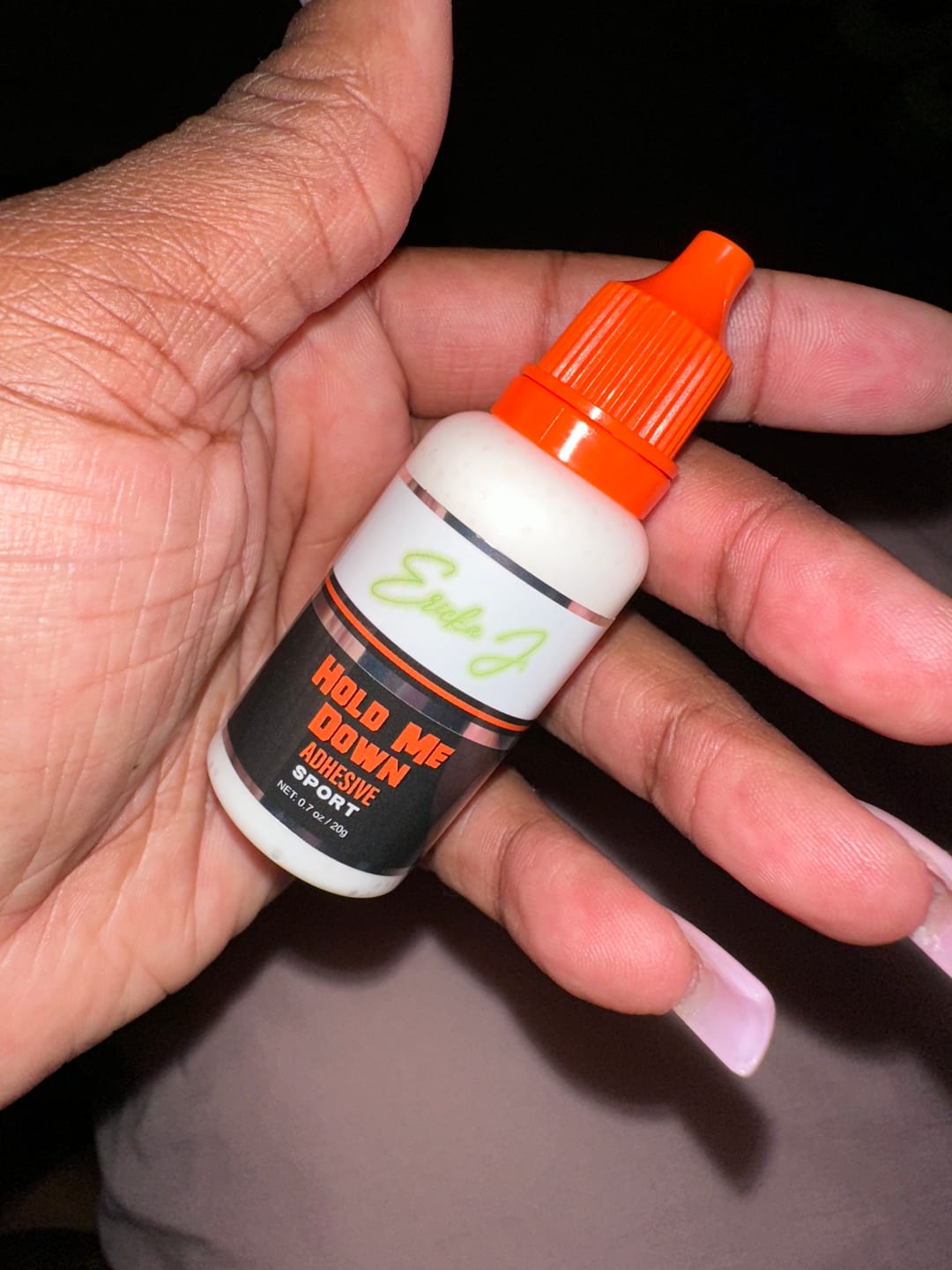 Customer photo review of Peach Hold Me Down™ Adhesive SPORT (Ain’t No Other™)