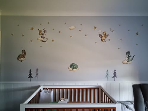 undefined review of Baby Dragon Wall Decals - Green or Pink image 1 out of 3