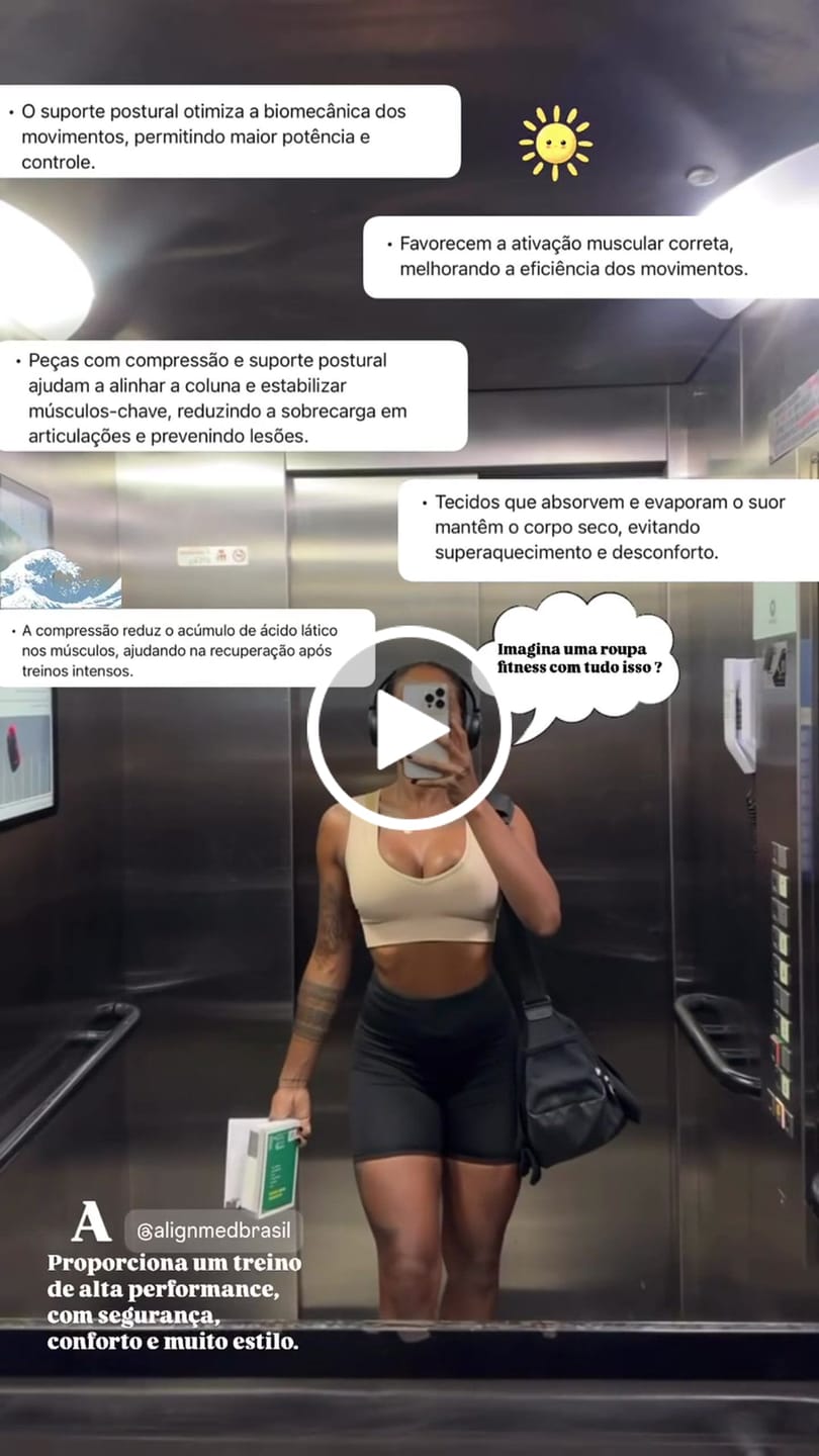 Customer video review of Top Esportivo Postural Para Mulheres Com Zipper