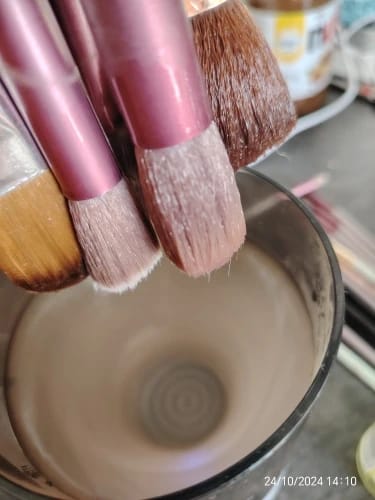 Customer photo review of Electric Makeup Brush Cleaner And  Dryer Machine
