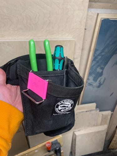 Customer photo review of Badger Toolbelts | Accessory Pouch