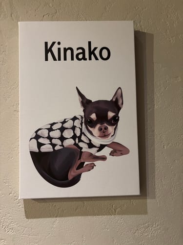 Customer photo review of Petcanvaオーダーメイド ペット似顔絵