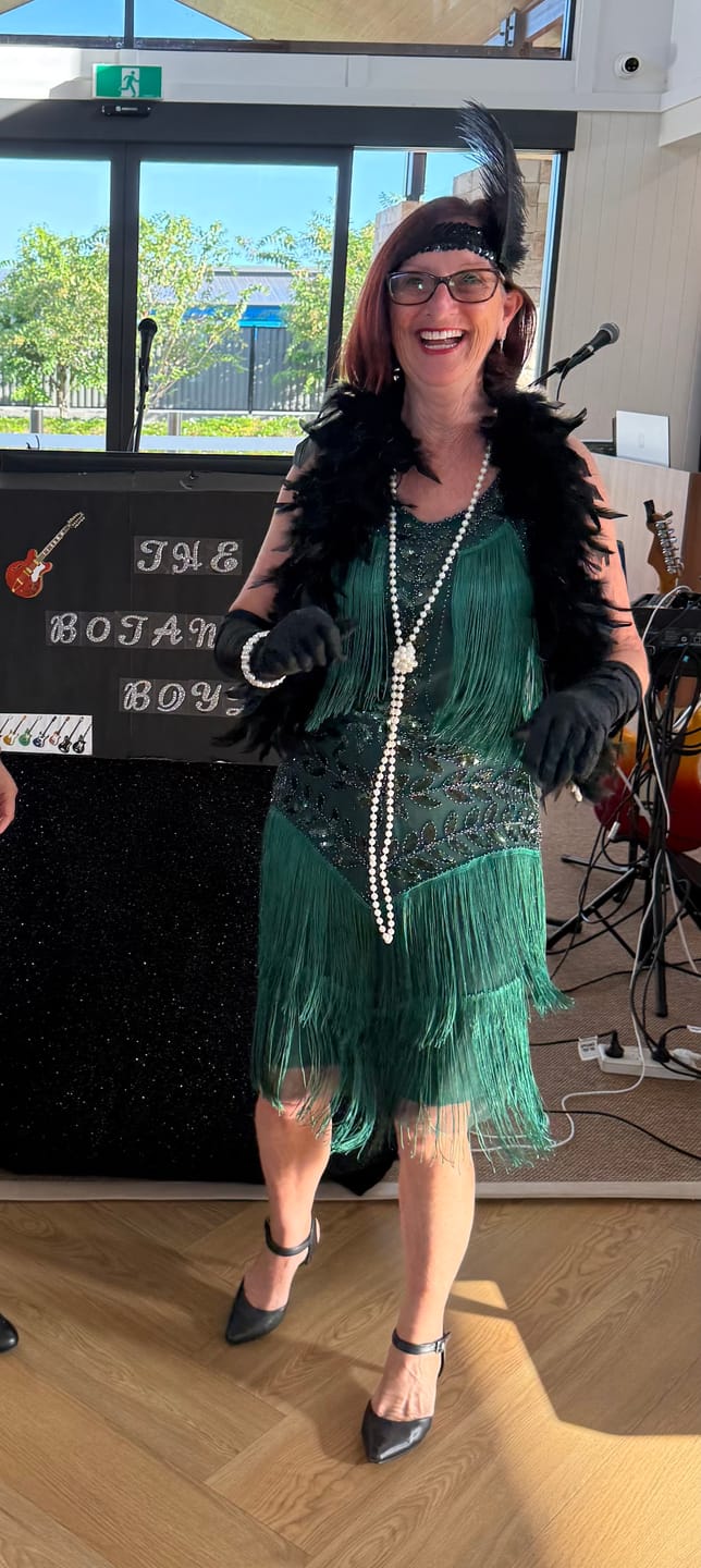 Customer photo review of Aletta Flapper Dress - Green