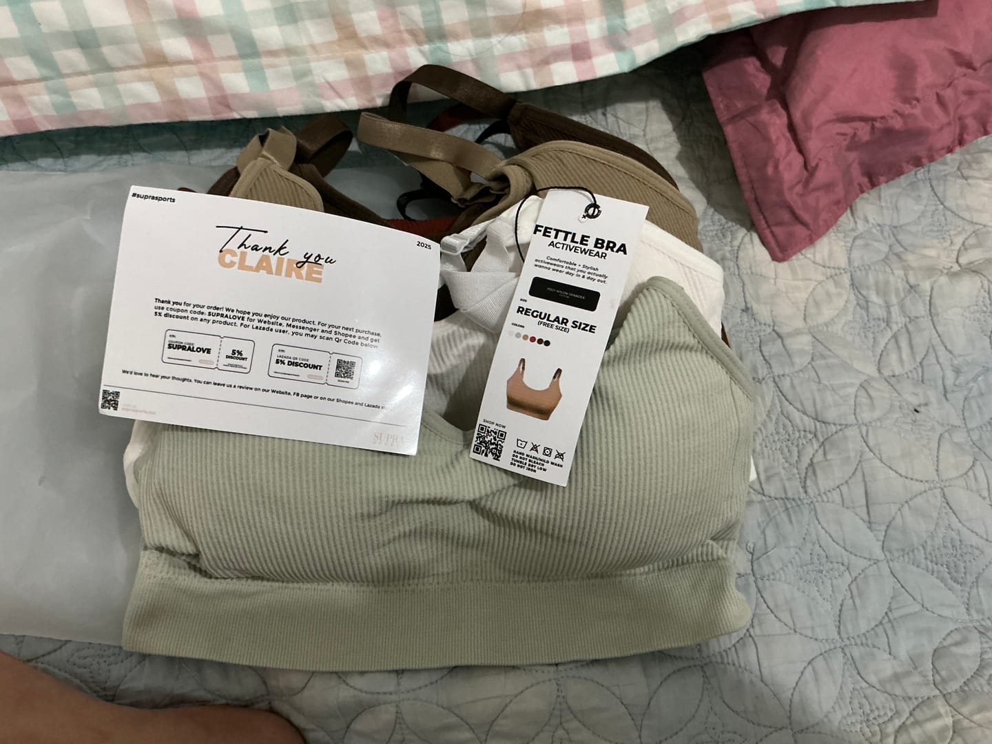 Customer photo review of FETTLE bra - seamless sports bra