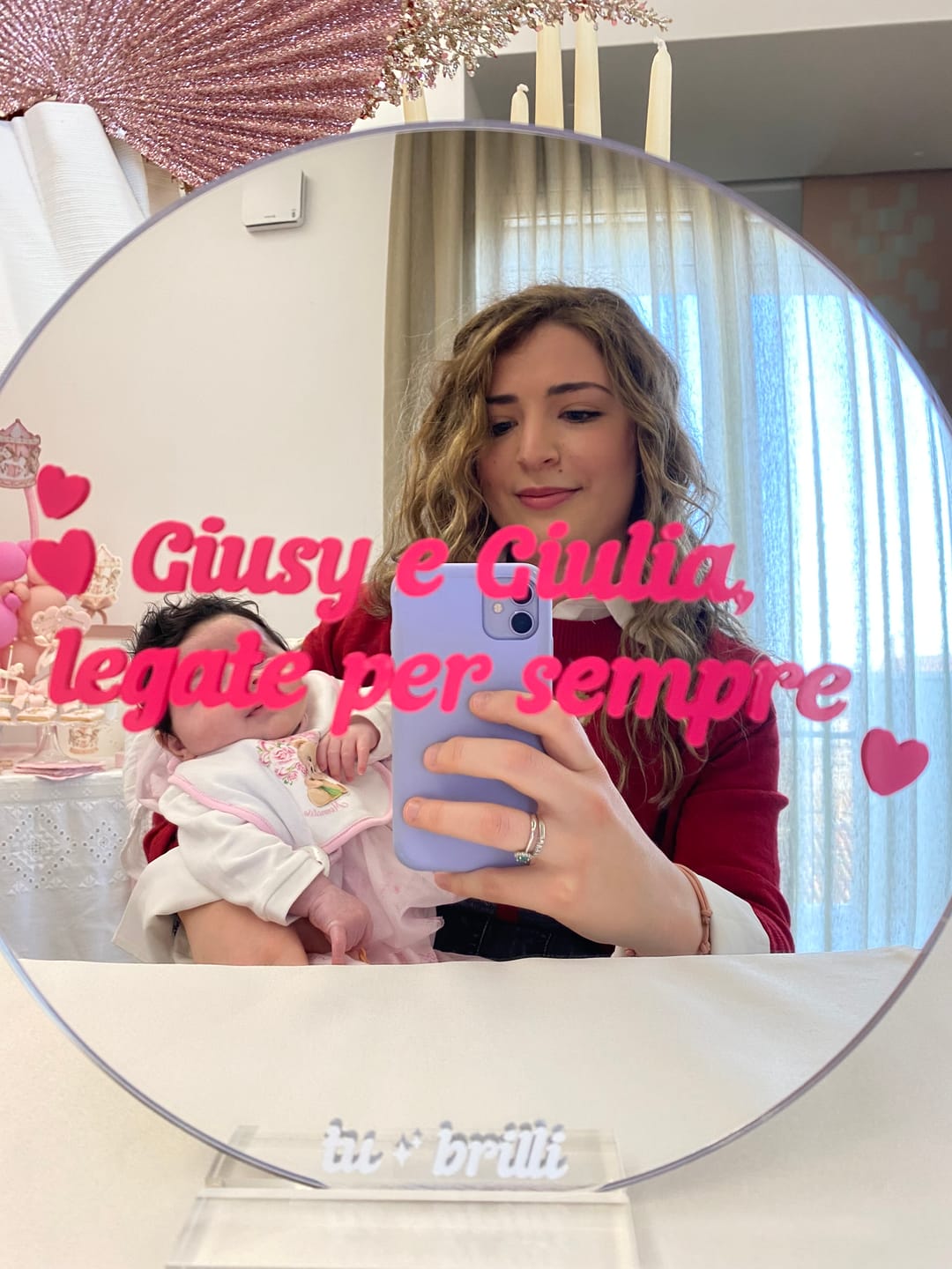 Customer photo review of PERSONALIZZATO  | Sparkle Mirror