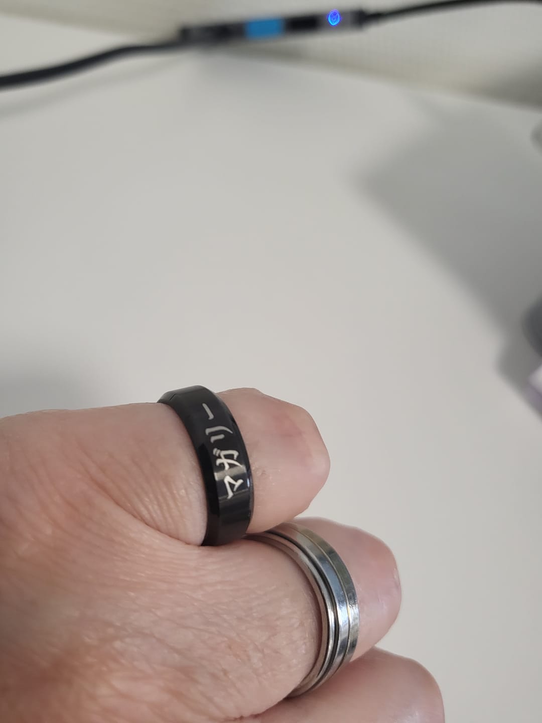 Customer photo review of Anneau Personnalisé Nom Japonais