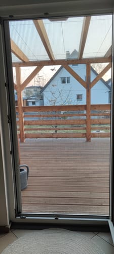 Customer photo review of Fliegengitter zum Schieben