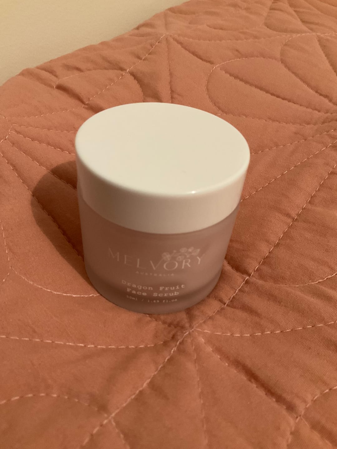 Customer photo review of Dragonfruit Face Scrub