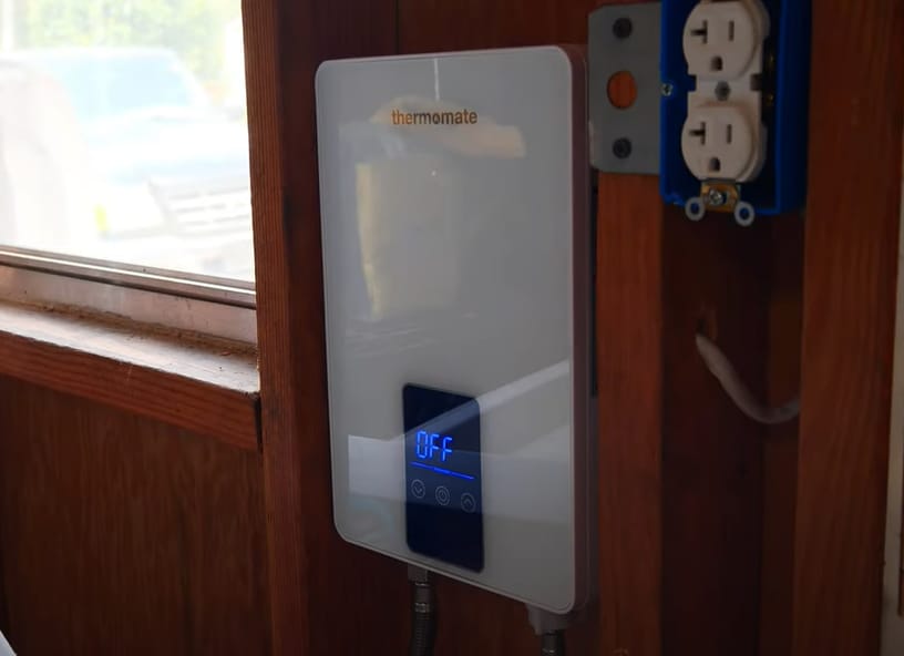 Customer photo review of Tankless Electric Water Heater for Sink Faucets - 6kW