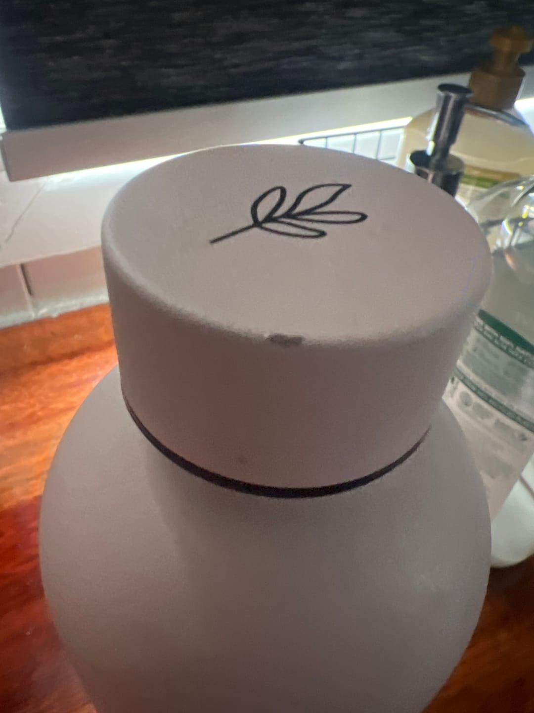 Customer photo review of Insulated Water Drink Bottle 750ml Blush