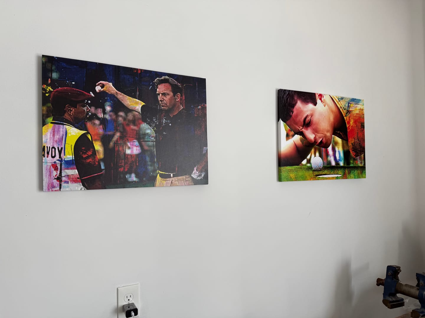 Customer photo review of Tin Cup Final Hole Wall Art
