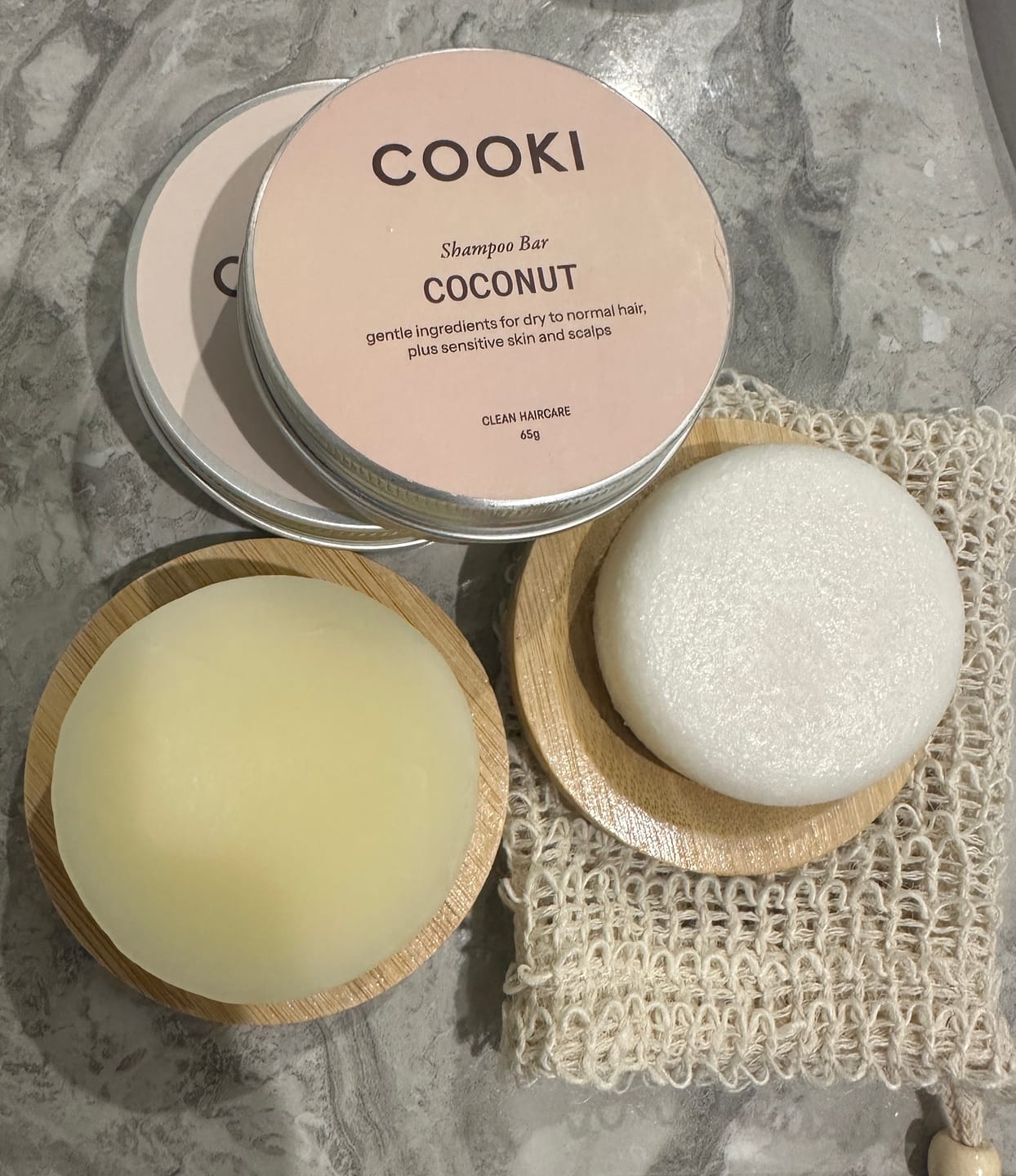 Customer photo review of Eco Friendly Hair Care Starter Pack | Gift Box - Coconut