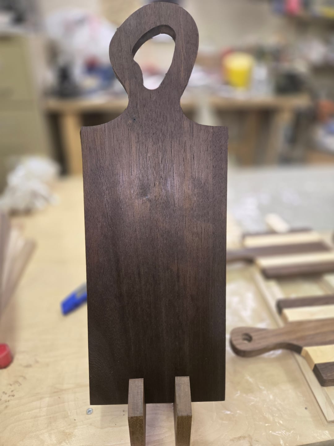 Customer photo review of Mini Handles - Acrylic Router Templates For Cheese Boards
