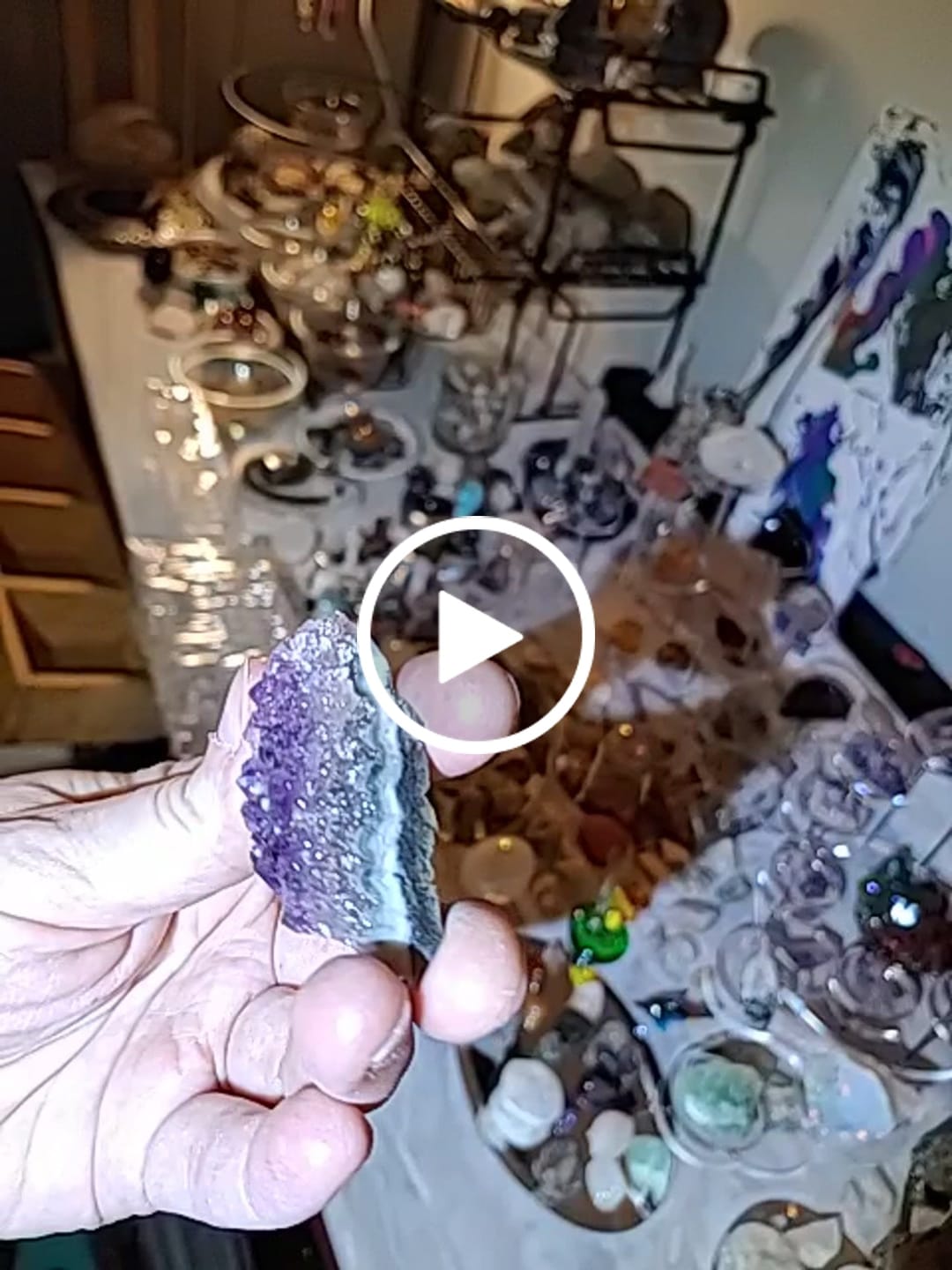 Customer video review of Amethyst Crystal Cluster