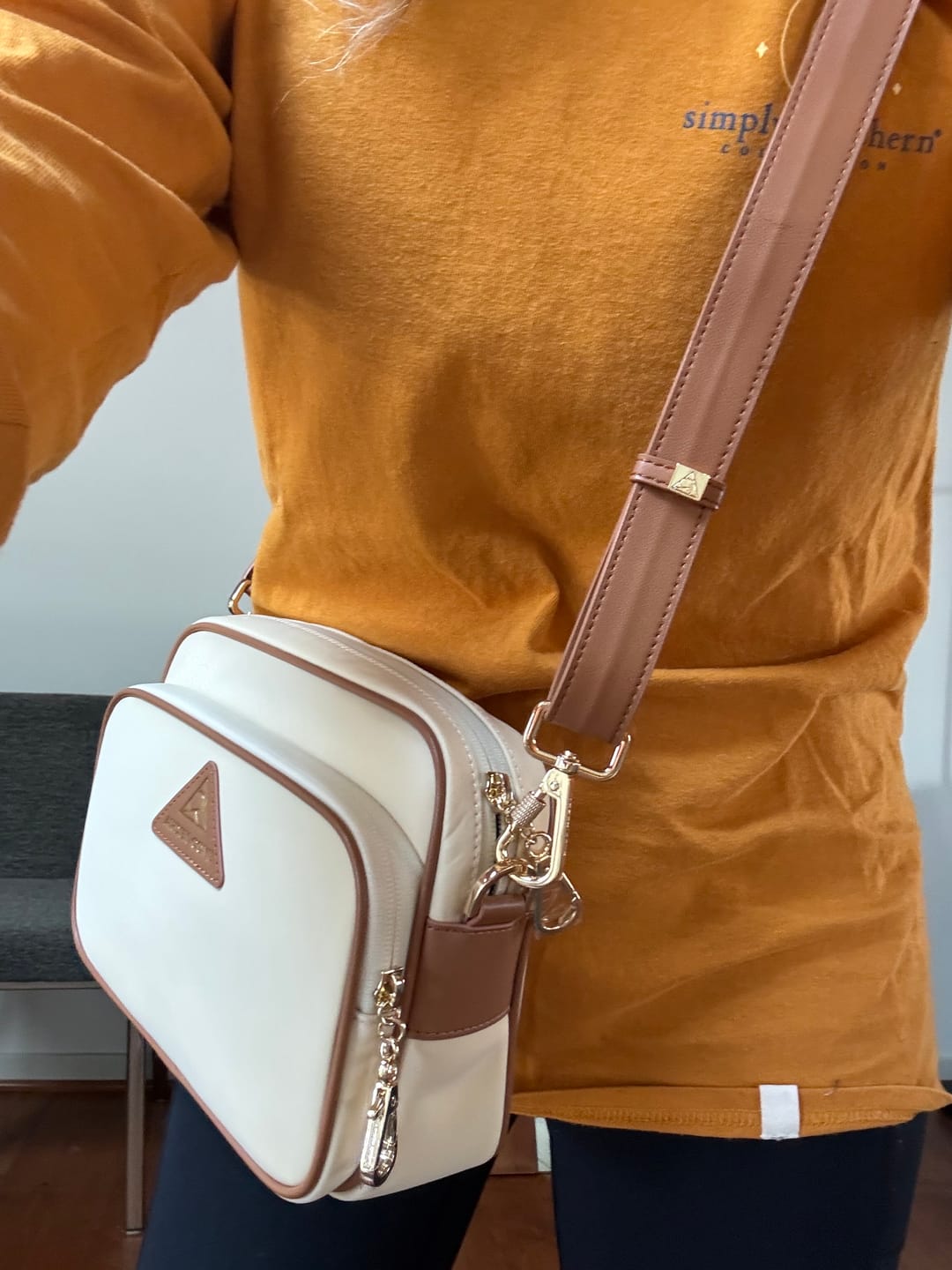 Customer photo review of Crissy Full Crossbody with Locking Clasps Strap