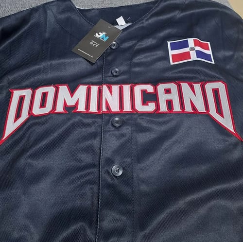 Customer photo review of Dominican Republic Custom Baseball Jersey