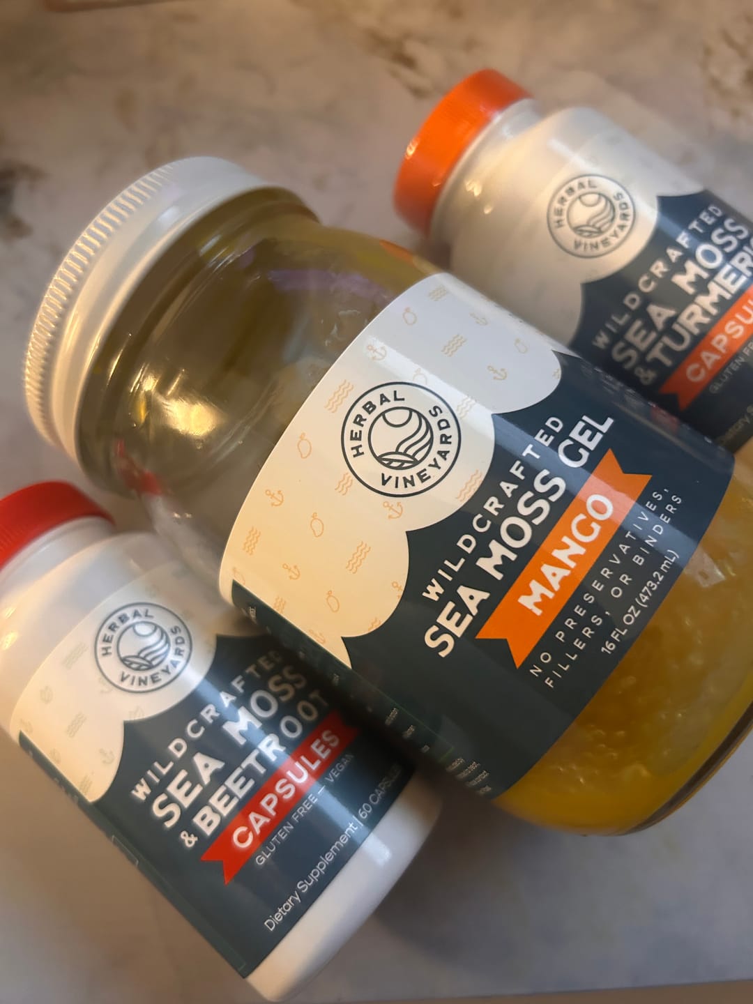 Customer photo review of Trio Sea Moss Capsules Bundle Pack