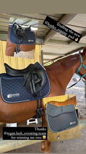 Customer photo review of LE Performance Dressage Saddle Pad with Shims