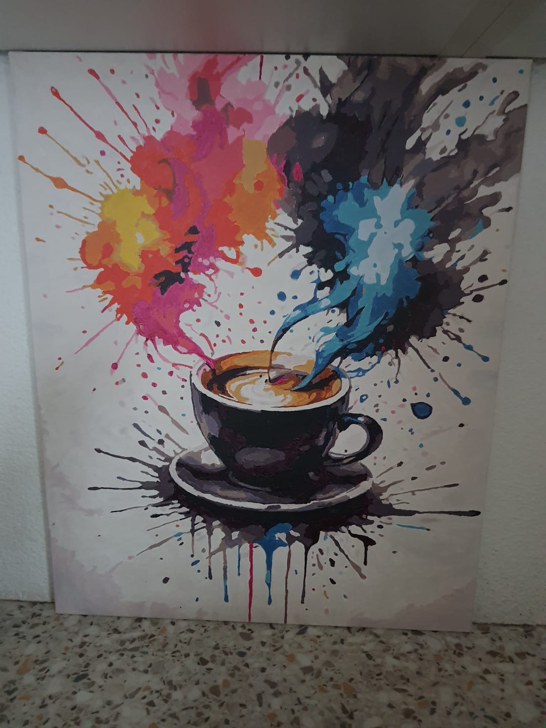 Customer photo review of Malen nach Zahlen - Kaffee | Color Splash