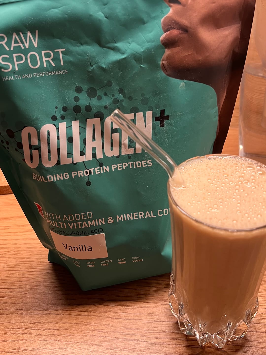 Customer photo review of Collagen + Peptide Protein Powder