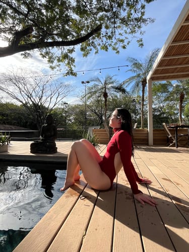 Customer photo review of Luna Long Sleeve Swimwear