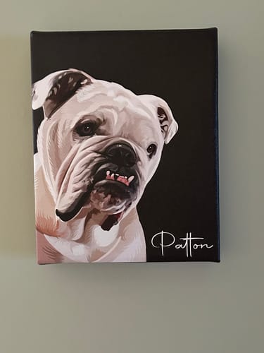 Customer photo review of Pet Art Canvas Wrap