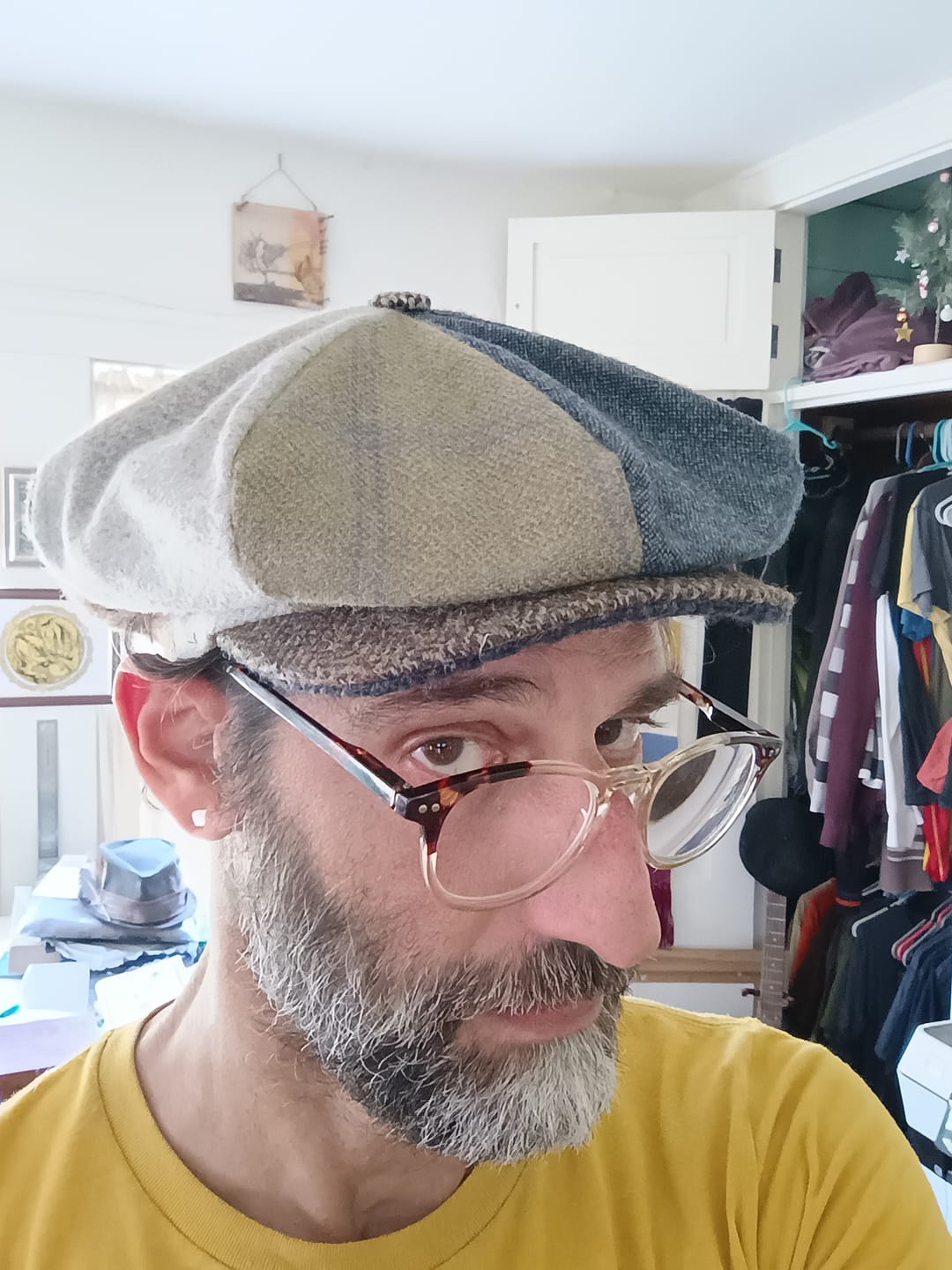 Customer photo review of Eight Piece Cap Patchwork Tweed