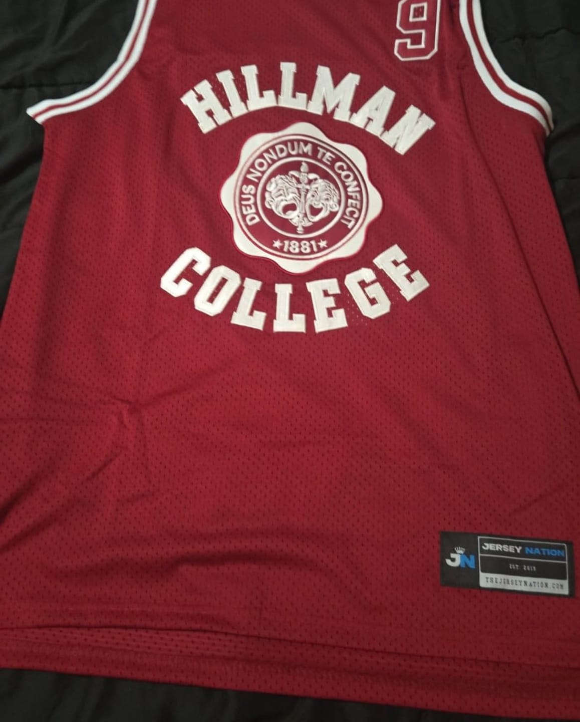 Customer photo review of Dwayne Wayne Hillman College Basketball Jersey