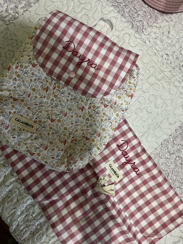 Customer photo review of BOLSA MUDA VICHY ROSA