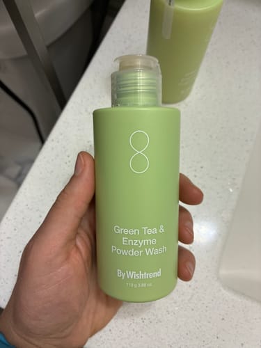 Customer photo review of Green Tea (Matcha) & Enzyme Powder Wash