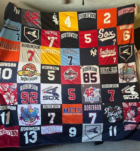 Customer photo review of Classic T-Shirt Blanket