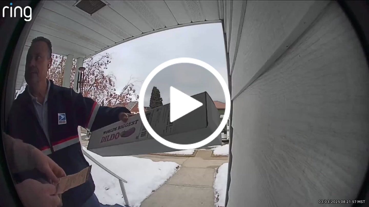 Customer video review of Worlds Biggest Dildo Mail Prank Package Box Tube