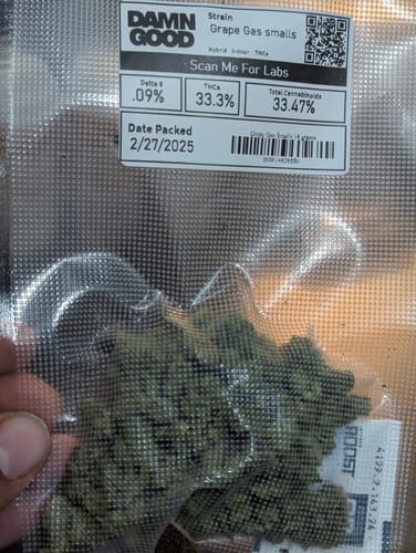 Customer photo review of Grape Gas Smalls