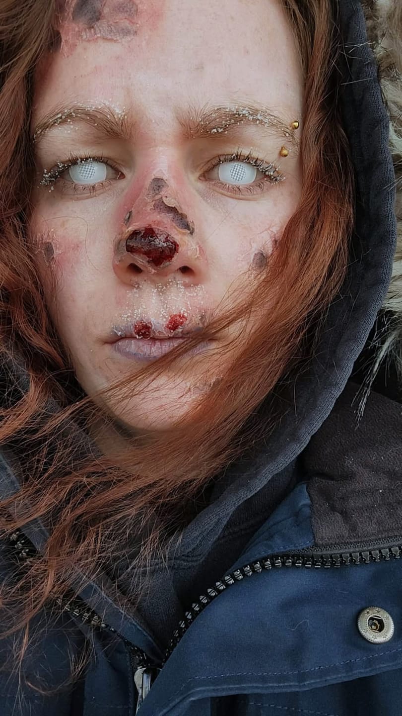 Customer photo review of PRIMAL ® Sub Zero - Whiteout contact lenses