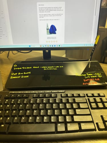 Customer photo review of DeskBoard Buddy
