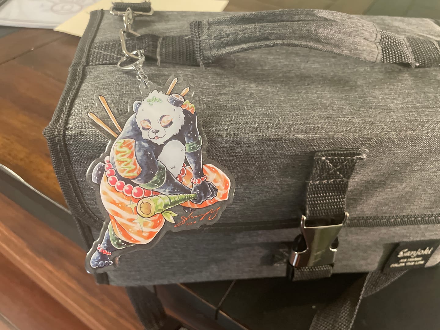 Customer photo review of LIMITED: BAMBOO KEYCHAIN