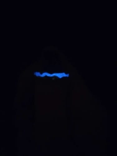 Customer photo review of Starry Ocean Glow in the Dark Adjustable Couple Rings