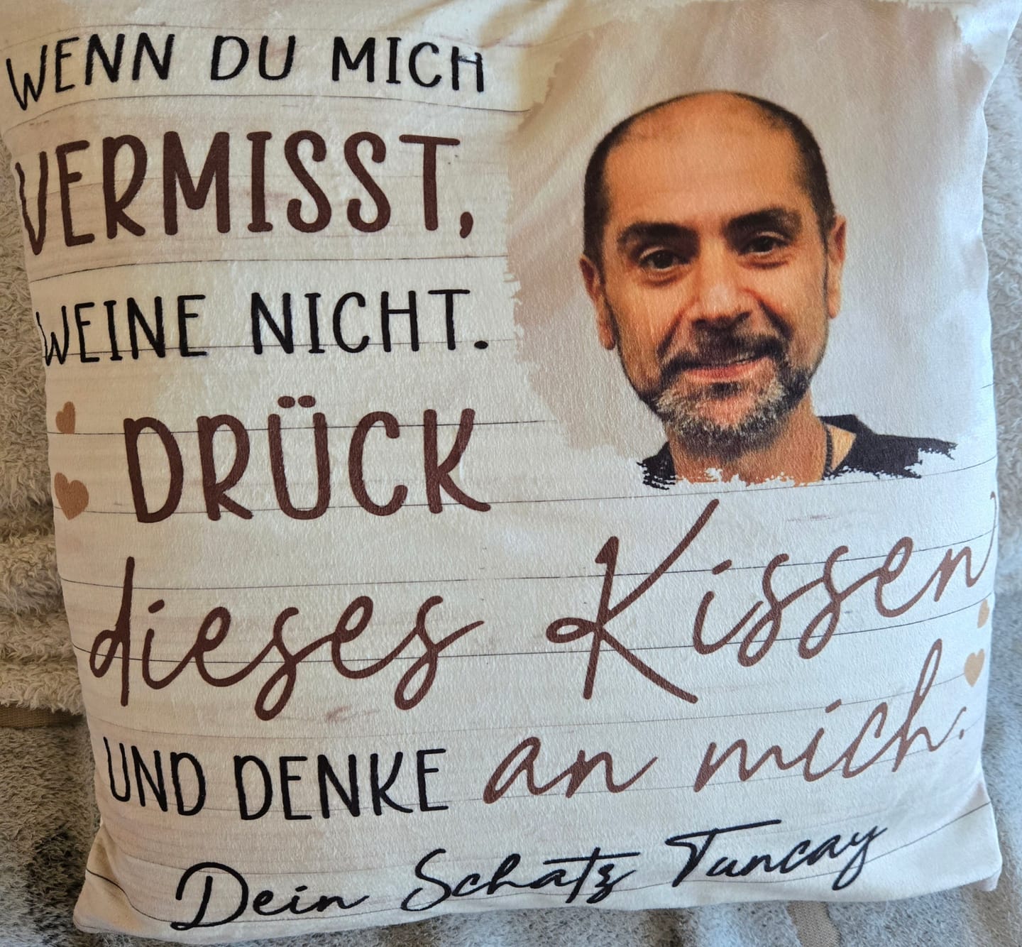 Customer photo review of Immer bei dir - Familien-Kissen