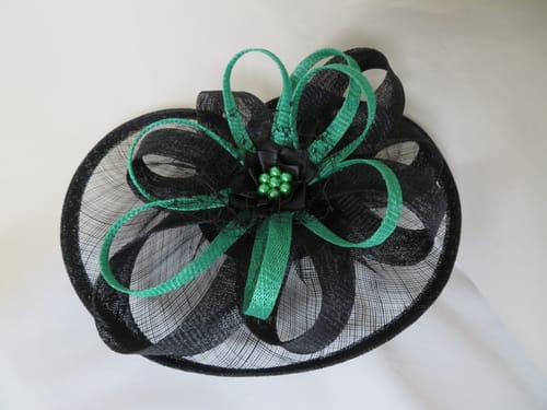 Customer photo review of Sinamay Gathered Fascinator Base 20x28cm HA057