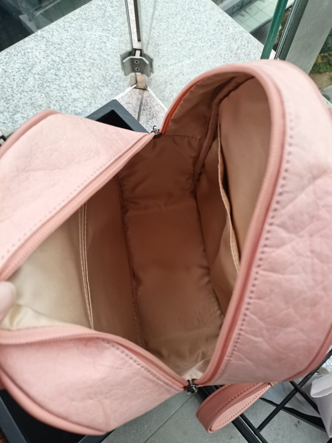 Customer photo review of Evelina Washable Paper Mini Backpack