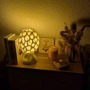 Customer photo review of Pilz Lampenschirm: Morchel Pilz