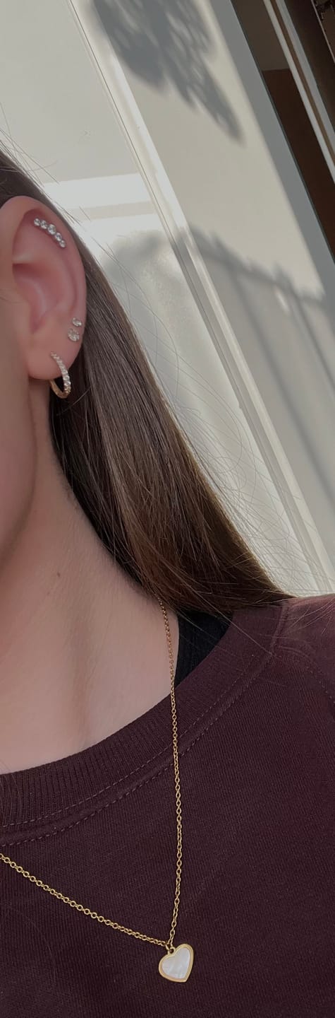 Customer photo review of Line Piercing | Titan